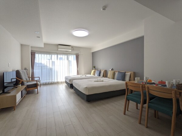 1 chambre, bureau, Wi-Fi gratuit, draps fournis