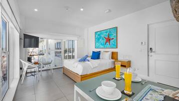1 bedroom, travel crib, WiFi, bed sheets