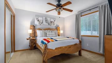 2 soverom, strykejern/-brett, reiseseng for barn og wi-fi (inkludert)