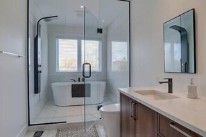 Hair dryer, towels