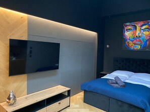 Apartament z Lozkiem King Size | Betten mit Memory-Foam-Matratzen, individuell dekoriert