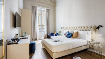 Deluxe-Doppel- oder -Zweibettzimmer | 1 Schlafzimmer, Minibar, Zimmersafe, Schreibtisch