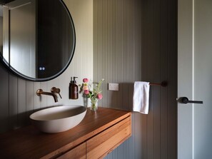 Hair dryer, towels