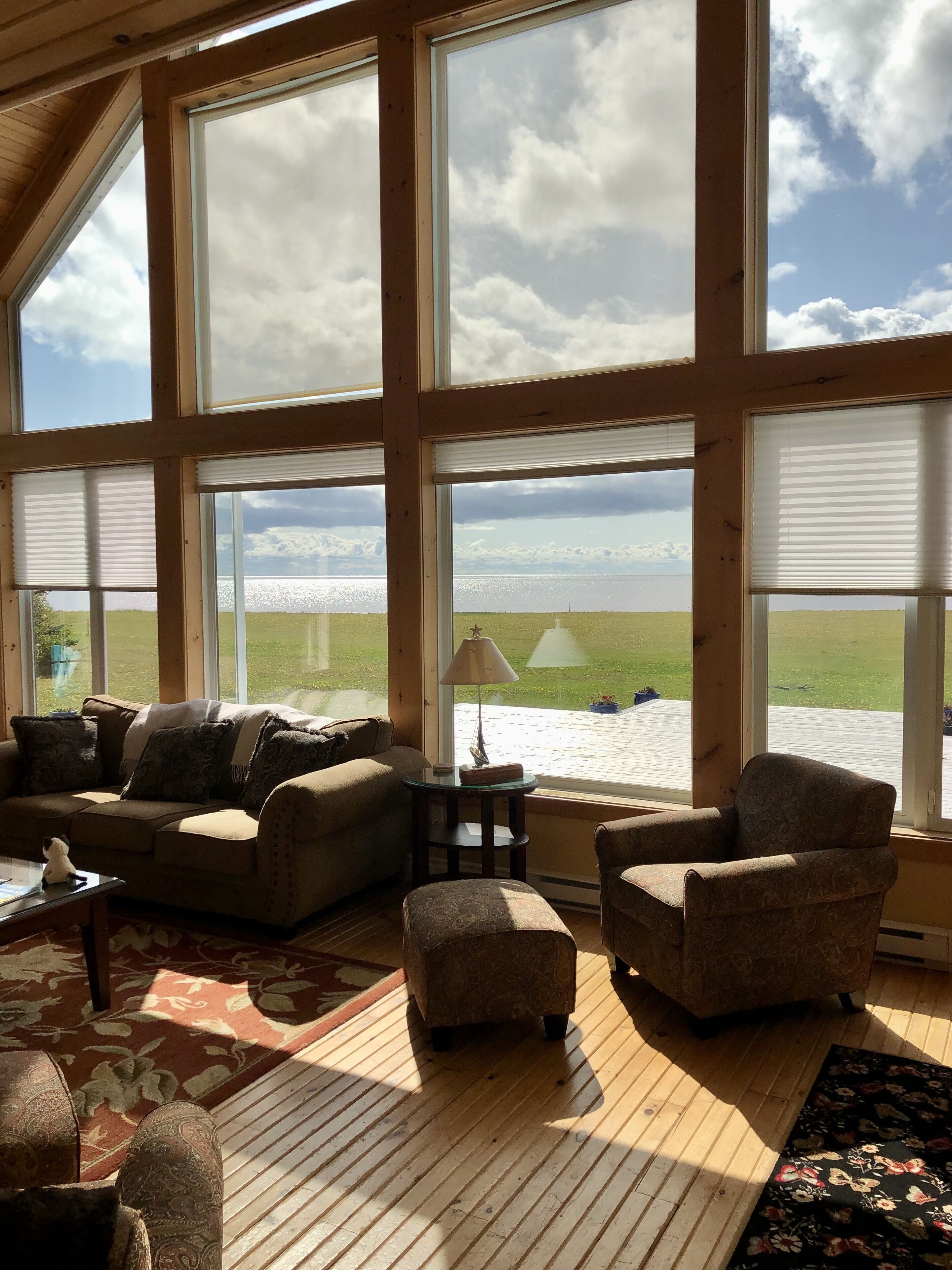 Smart-tv, een open haard, een dvd-speler en boeken