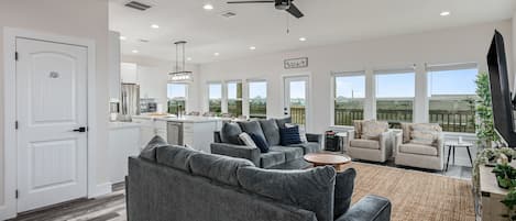 TV connectée, cheminée