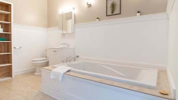 Douche, baignoire à remous, séchoir à cheveux