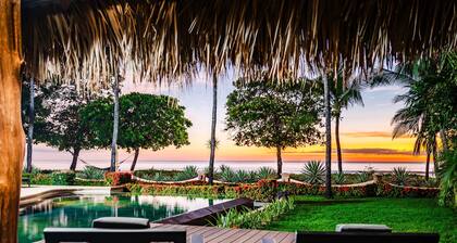 Rare Find: Beachfront Villa w/ Private Pool & Spacious Backyard, Surf Break Right at Your Doorstep!