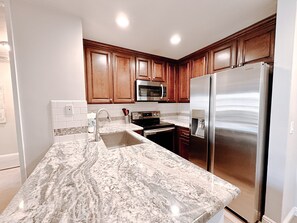 Fridge, microwave, oven, stovetop - "New Listing" Beautiful Cozy Unit- Ocean View w/ Tropical Gardens -D205 North Coast Village (Oceanside)