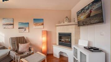 TV, DVD player, stereo