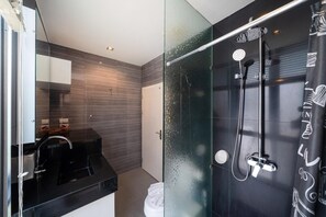 Shower, hair dryer, bidet