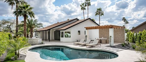A heated pool