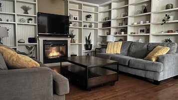 TV connectée, cheminée