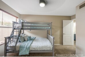 4 bedrooms, iron/ironing board, travel crib, free WiFi