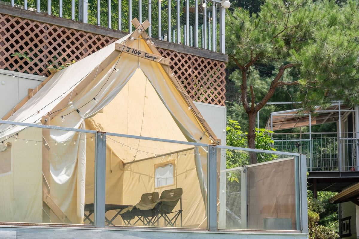 Basic-Zimmer, 1 Schlafzimmer (J104 Stay(Camping Zone/BBQ)) | 1 Schlafzimmer, kostenloses WLAN
