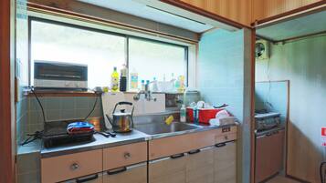 Fridge, microwave, toaster, rice cooker