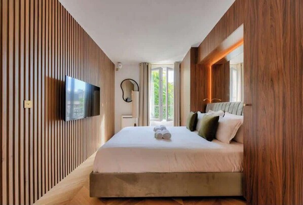 1 habitación, tabla de planchar con plancha, wifi y ropa de cama 