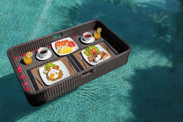 Kontinental frokost hver dag (IDR 150000 per person)