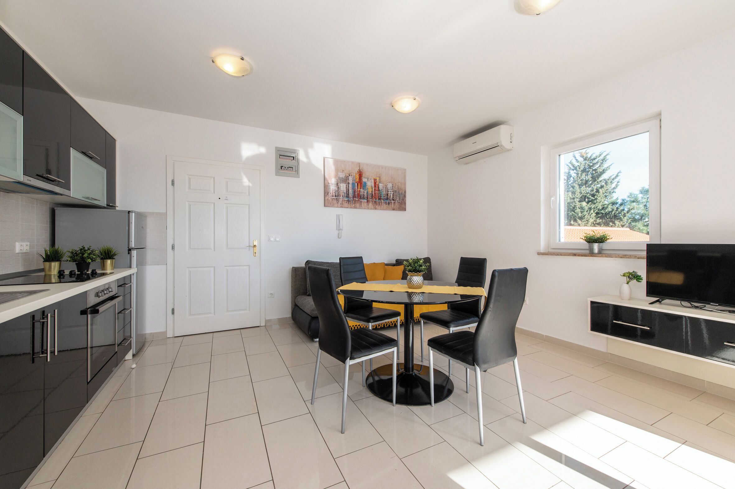 Standard-Apartment, 1 Schlafzimmer, Nichtraucher, Terrasse | Wohnbereich | Flachbildfernseher