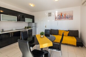 Standard Apartment, 1 Bedroom, Terrace | Living area - Apartments Fun (Novalja)