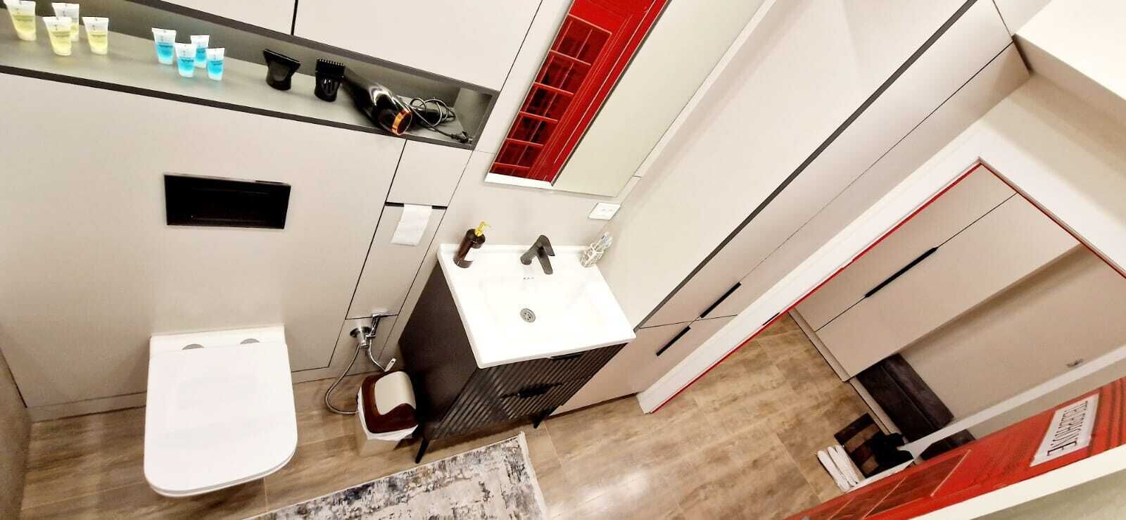 Hårføner, håndklær, såpe og sjampo