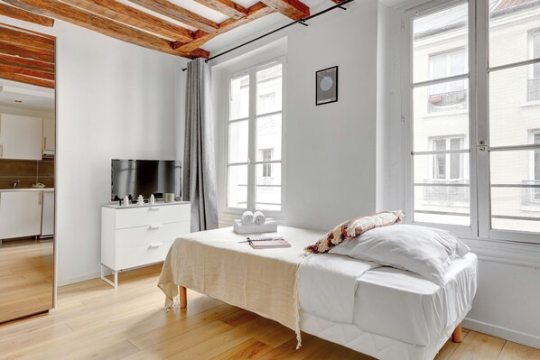 1 soveværelse, skrivebord, strygejern/strygebræt, gratis Wi-Fi