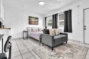 Desk, iron/ironing board, travel cot, free WiFi