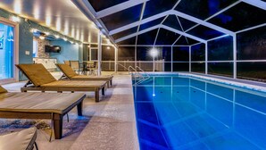 屋外プール、温水プール