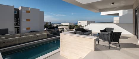 Luxury Villa, Hot Tub | Terrace/patio