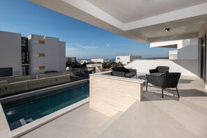 Luksusvilla, spabadekar | Terrasse/patio