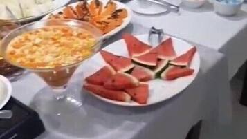 Free daily self-service breakfast