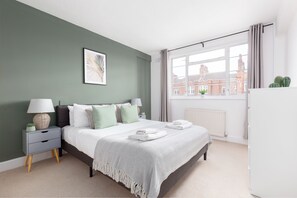 2 bedrooms, hypo-allergenic bedding, individually furnished