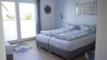 2 Schlafzimmer, Reisekinderbett, kostenloses WLAN, Bettwäsche