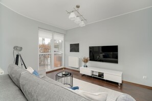 Leilighet, 1 soverom, terrasse | Oppholdsrom