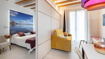 1 slaapkamer, een strijkplank/strijkijzer