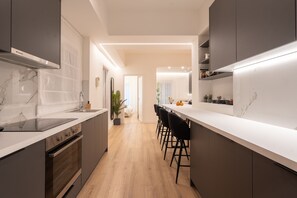 Exclusive Apartment | Private kitchen | Fridge, microwave, oven, dishwasher