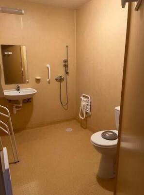 Dusche, Haartrockner, Toilettenpapier