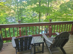 Property grounds - Multi-week rental directly on Chandler Lake  deck, fire pit, tandem kayak. (Traverse City)