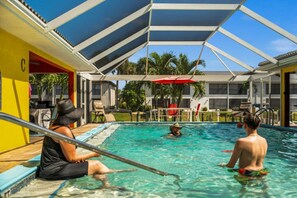 Et oppvarmet basseng