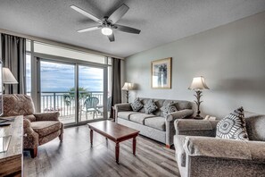 TV, DVD player, stereo