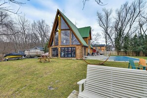 House (1 Bedroom) | Interior - Riverfront A-frame Cabin in Troy w/ Pool & Dock! (Troy)