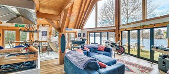 Riverfront A-frame Cabin in Troy w/ Pool & Dock!