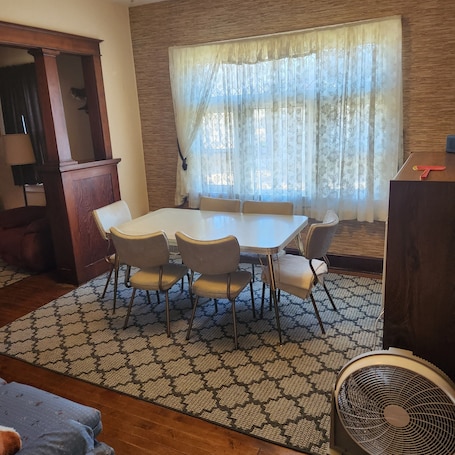 Dining. Comfortable house with room for the gang! Perfect for hunting/fishing getaways
