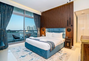 Leilighet – premium | Safe på rommet, skrivebord, lydisolert og strykejern/-brett