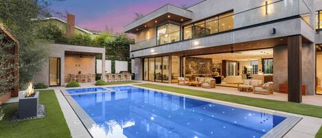 A heated pool