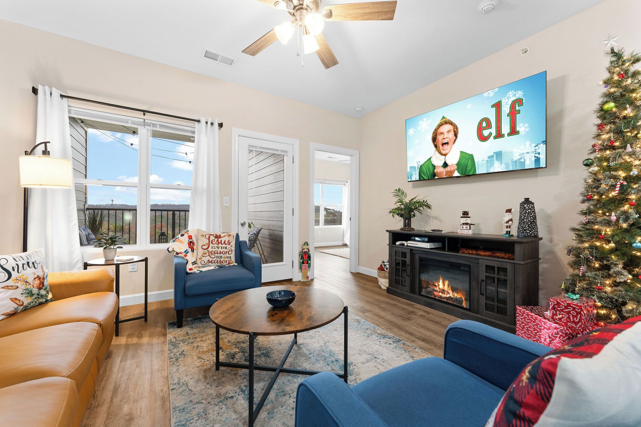 智能电视、壁炉、电子游戏、DVD 播放器