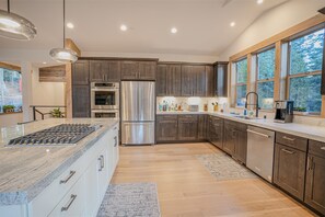 Fridge, oven, stovetop, dishwasher