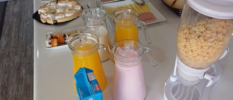 Free daily self-service breakfast