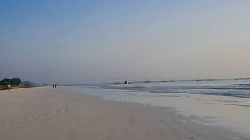 On the beach, white sand, beach bar