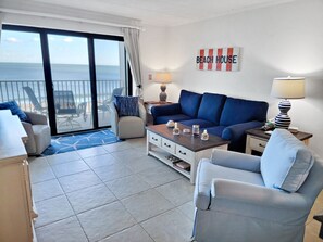 TV - Oceanfront condo in North Ocean City, just steps to the beach and ocean! Outdoor pool! Ocean Place #414 (Ocean City)