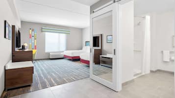 Room, 2 Queen Beds, Accessible (Roll-In Shower) | In-room safe, desk, laptop workspace, blackout drapes